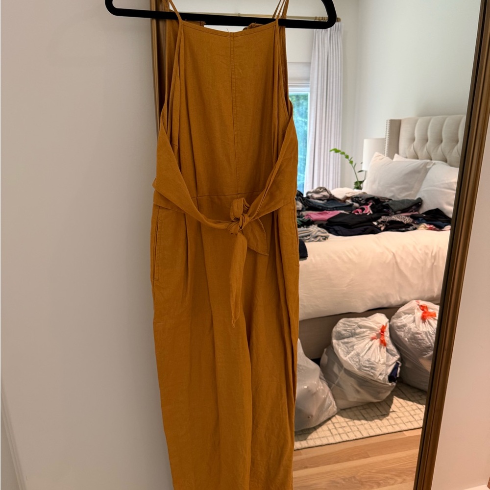 Greylin Mustard Yellow Jumpsuit